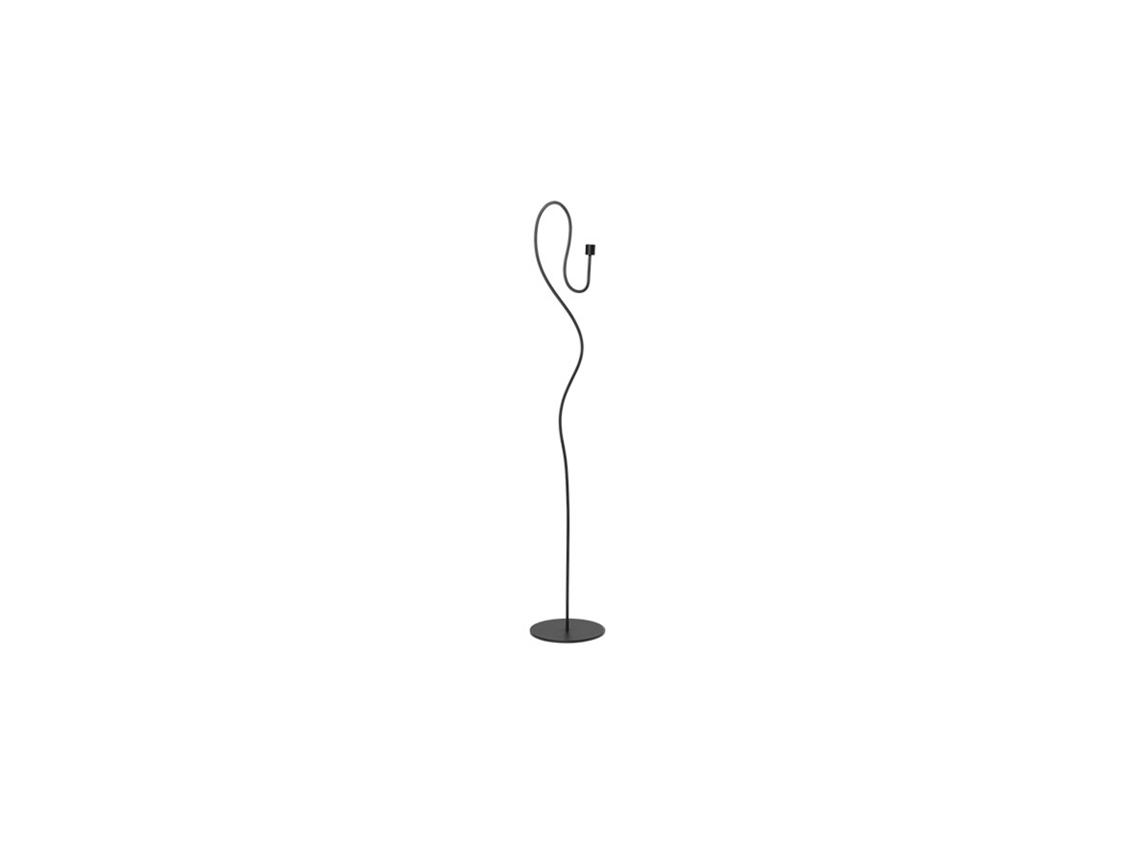 Valse Floor Candle Holder Fekete - ferm LIVING