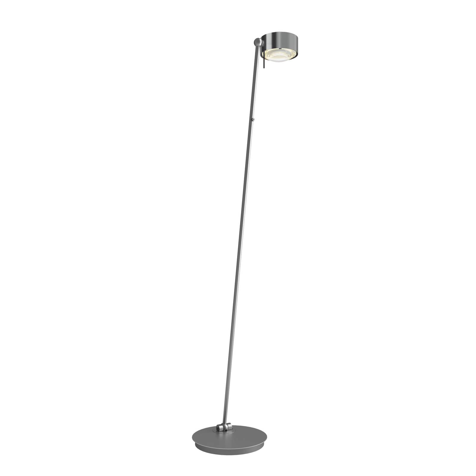 Puk! 120 Floor lampadaire LED chromé mat