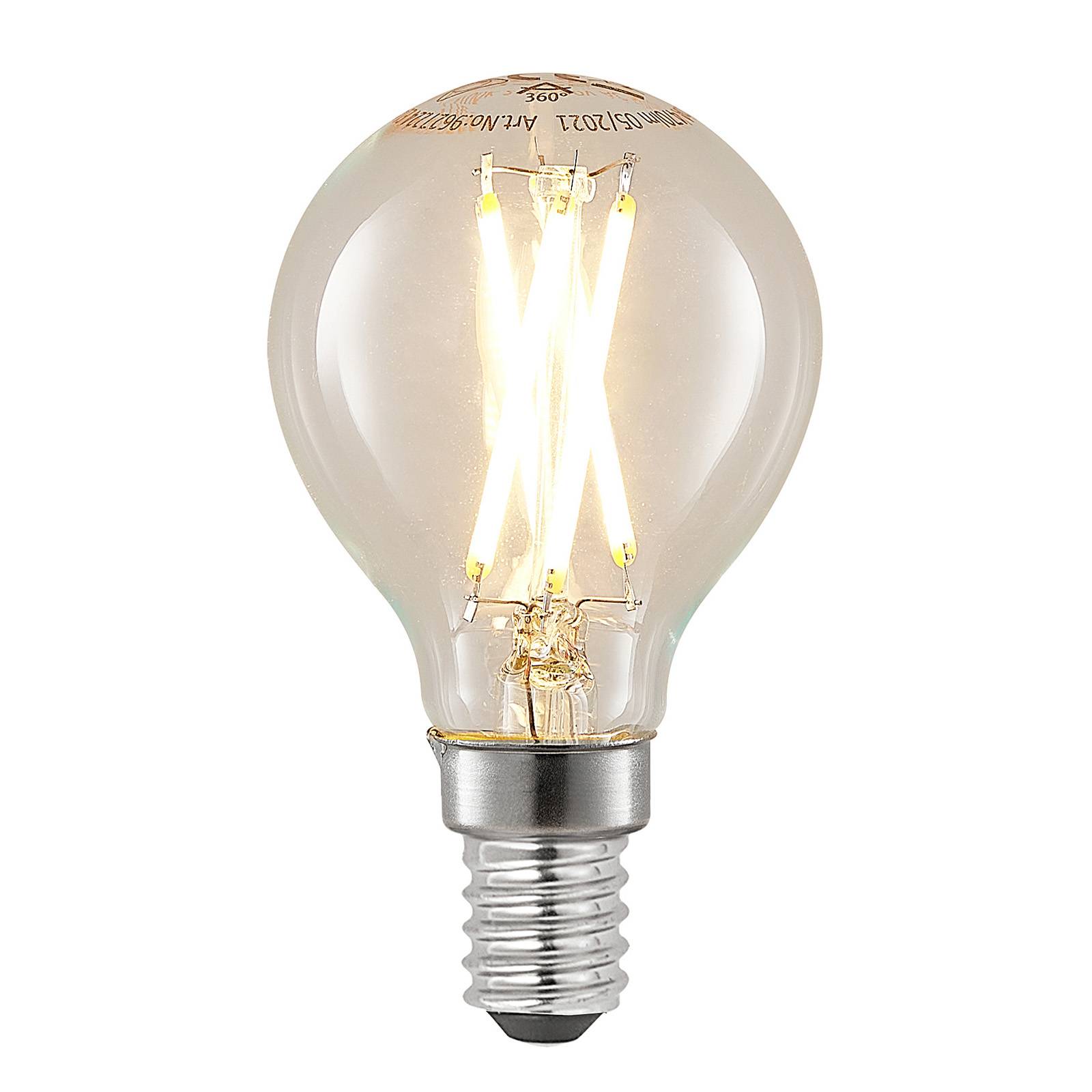 Ampoule LED E14 4 W 2 700 K fil goutte dimmable