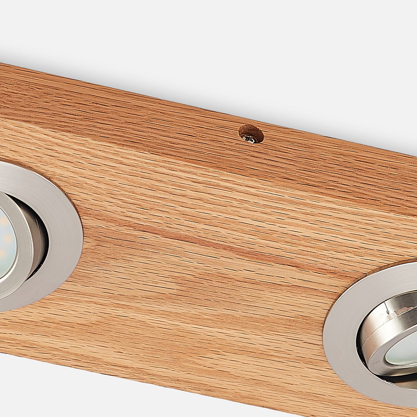 Mikari 2 LED Ceiling Lamp Wood - Lindby