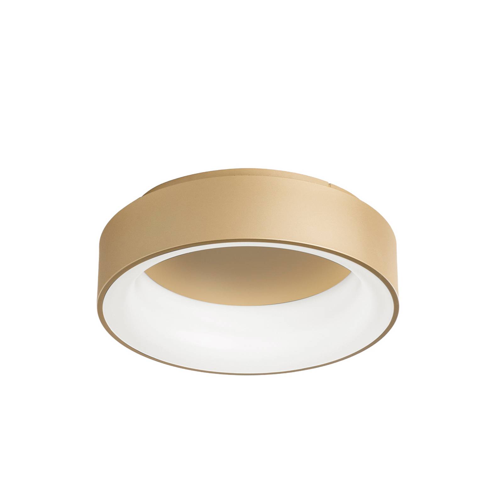 LED-Deckenlampe Noah, goldfarben, Ø 45 cm, Metall, CCT günstig online kaufen