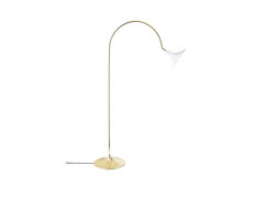 Petalii Lámpara de Pie White/Polished Brass - Nuura