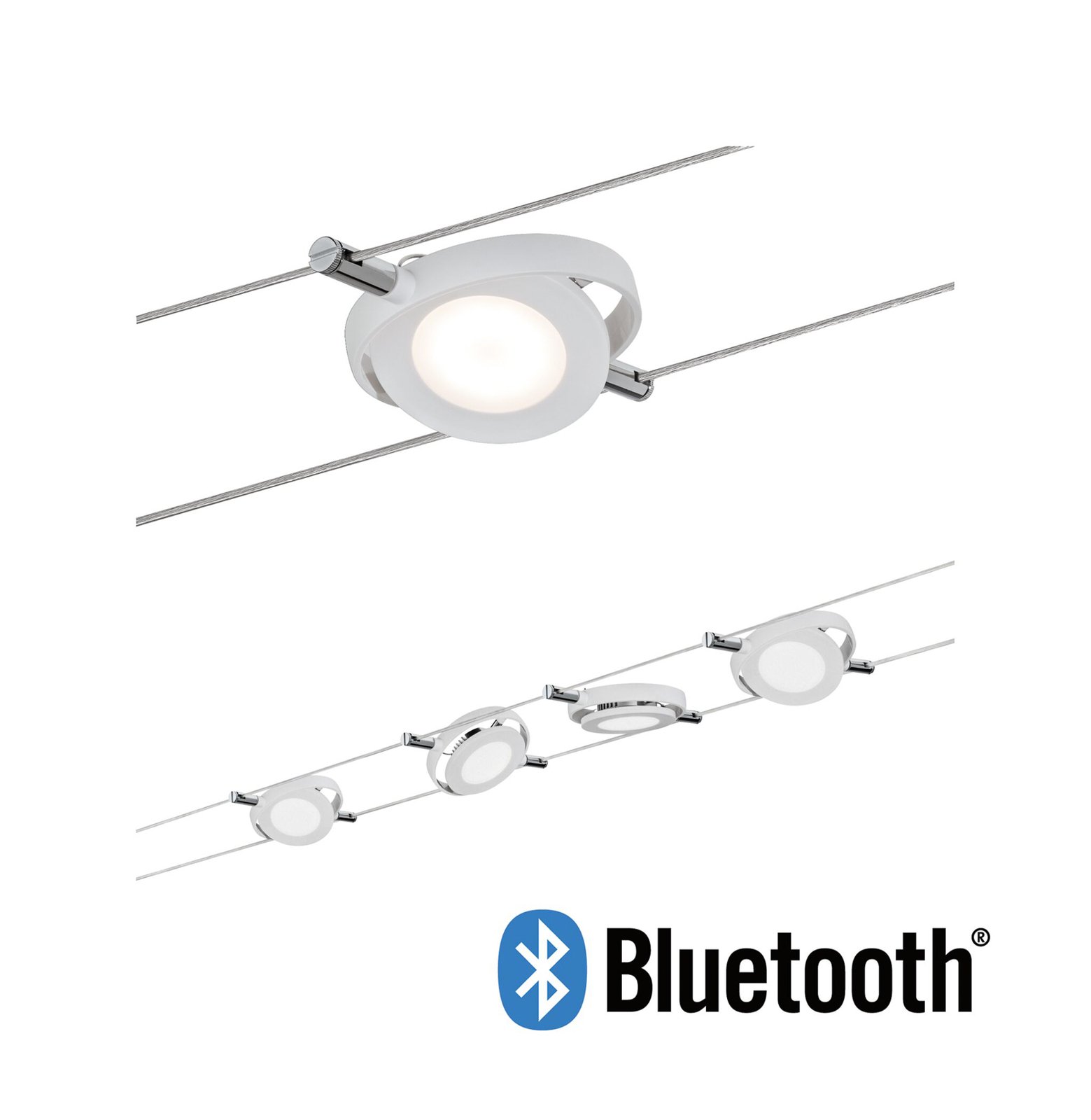 RoundMac LED cable lighting system tunable white