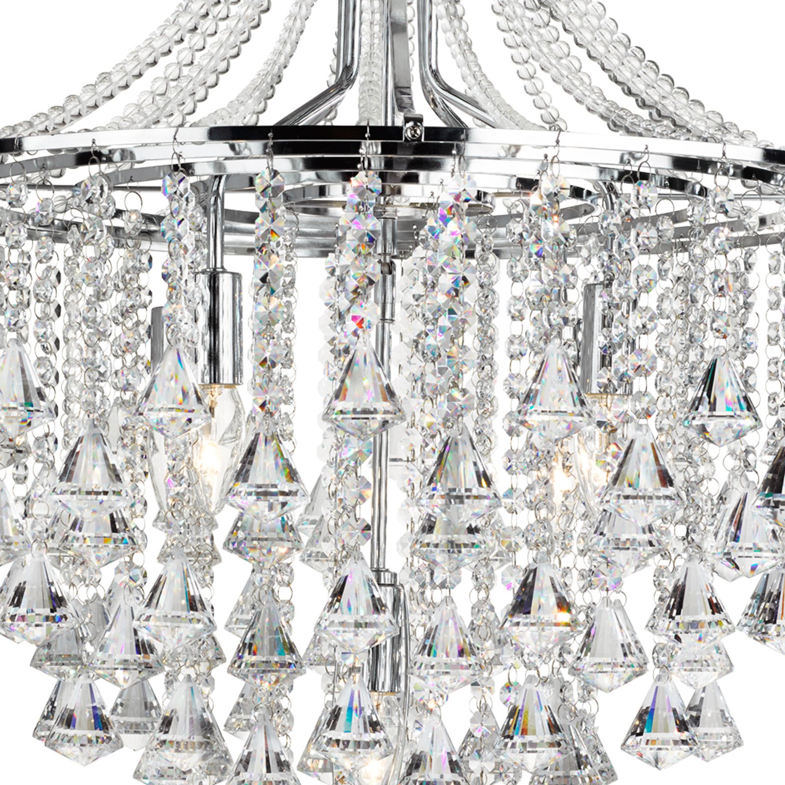 Dorchester kroonluchter, kristal, 5-lamps, Ø 64 cm, E14