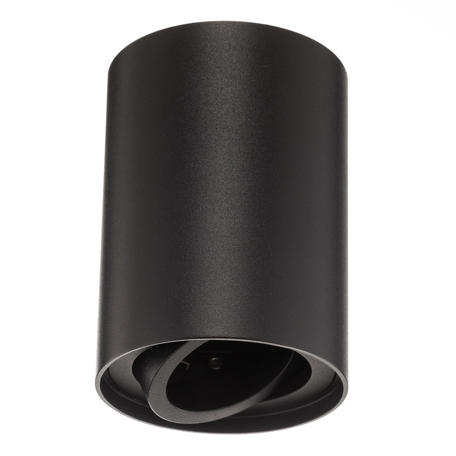 Deckenspot Bima, rund schwarz