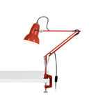 Original 1227 table lamp, red, base and clamp - Anglepoise