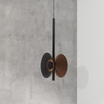 LED-Hängeleuchte 23176, braun, Ø 19 cm, Metall