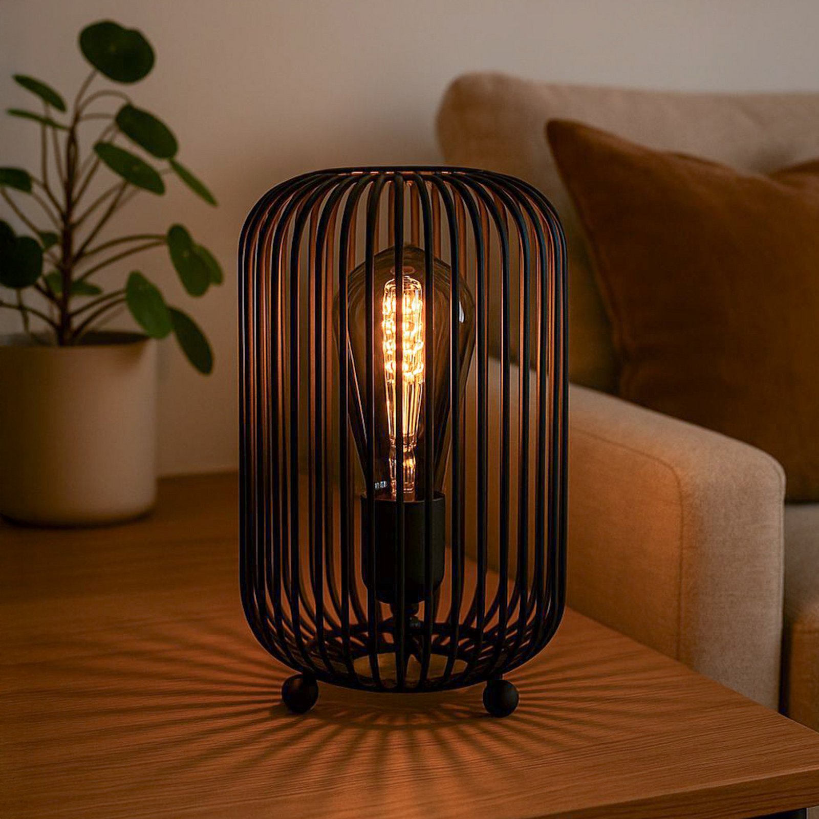 Schöner Wohnen Cage bordlampe, burskærm