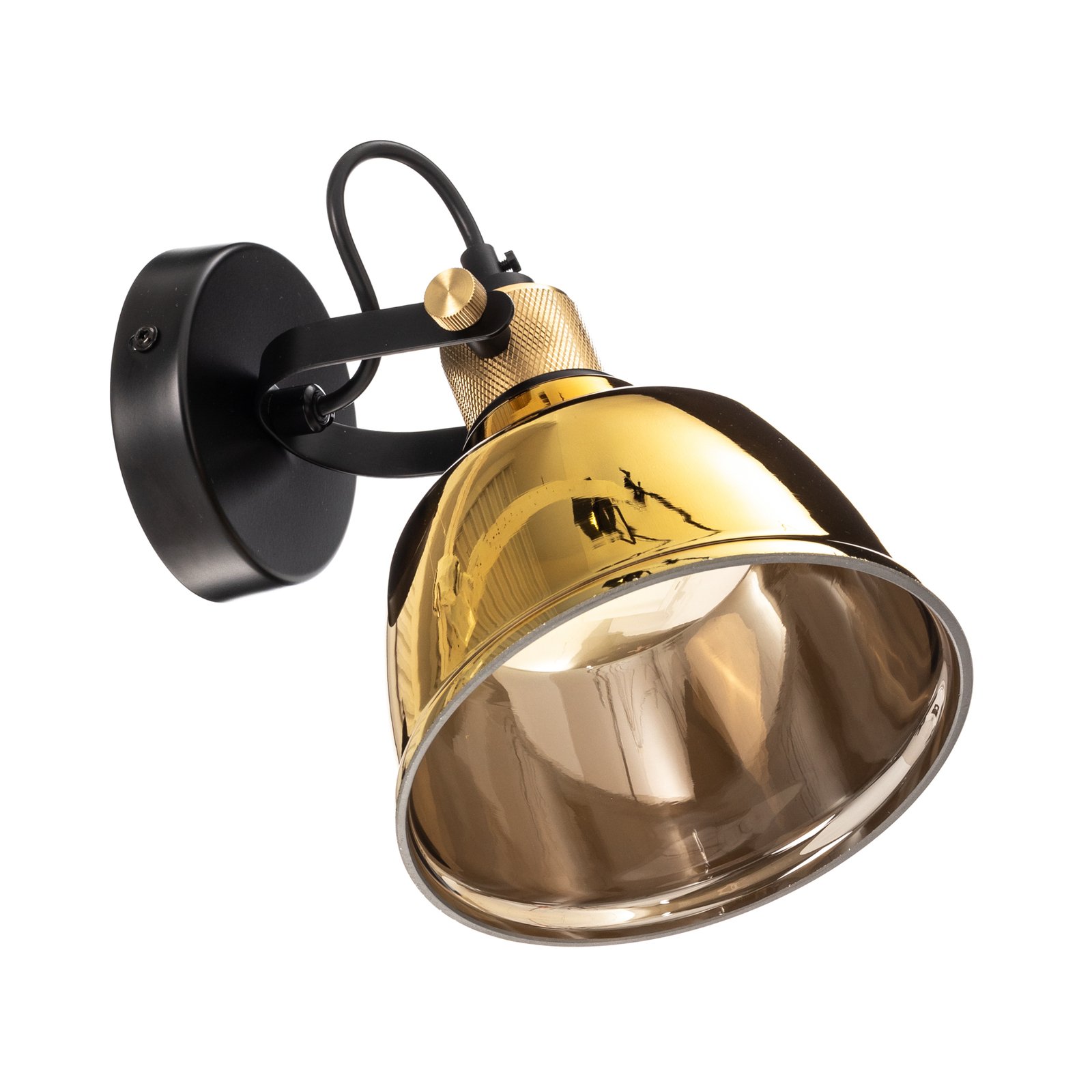 Wandlamp Amalfi met gemetalliseerd glas, goud