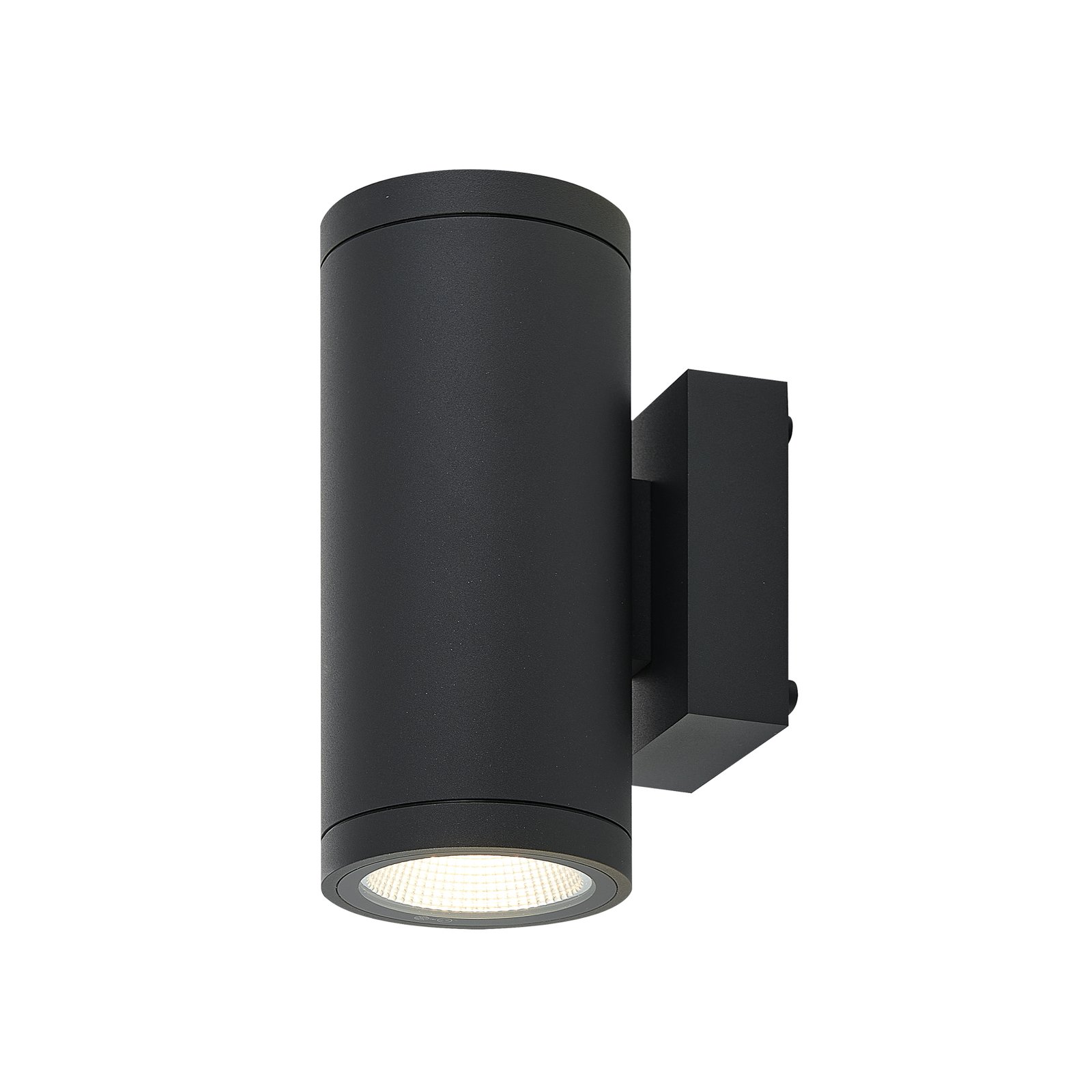 Molto Luce LED outdoor wall lamp Foris Round Double, anthracite