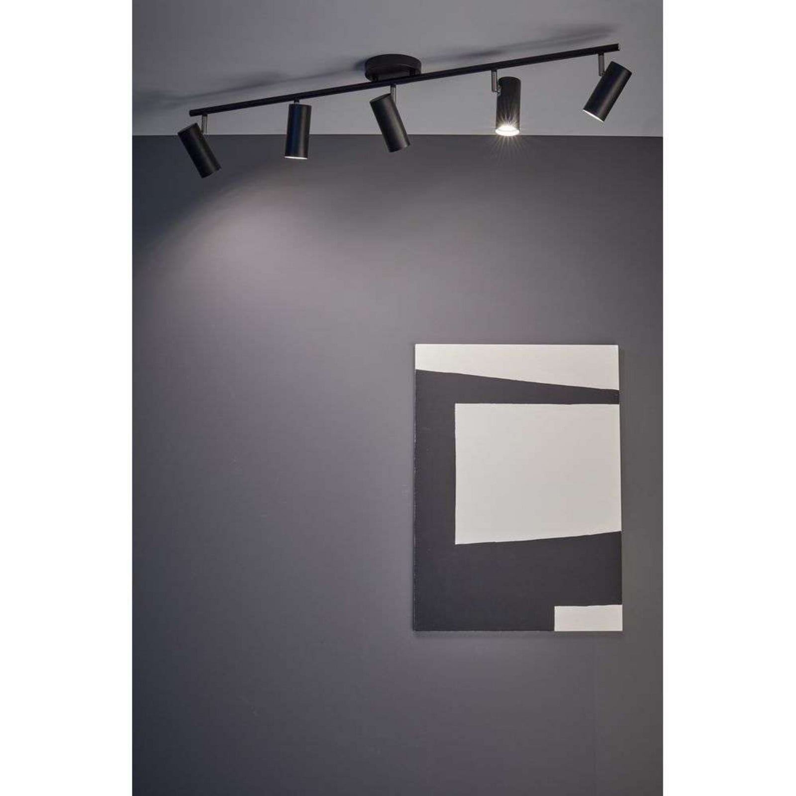 Barcelona Plafond 5L Black Marksl&ouml;jd - Vardagsrum - Metall