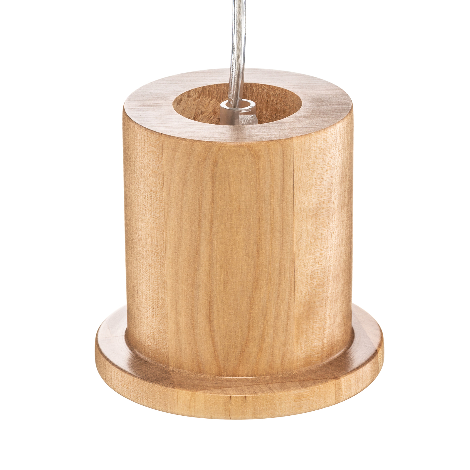Hanglamp Head met fitting van licht hout