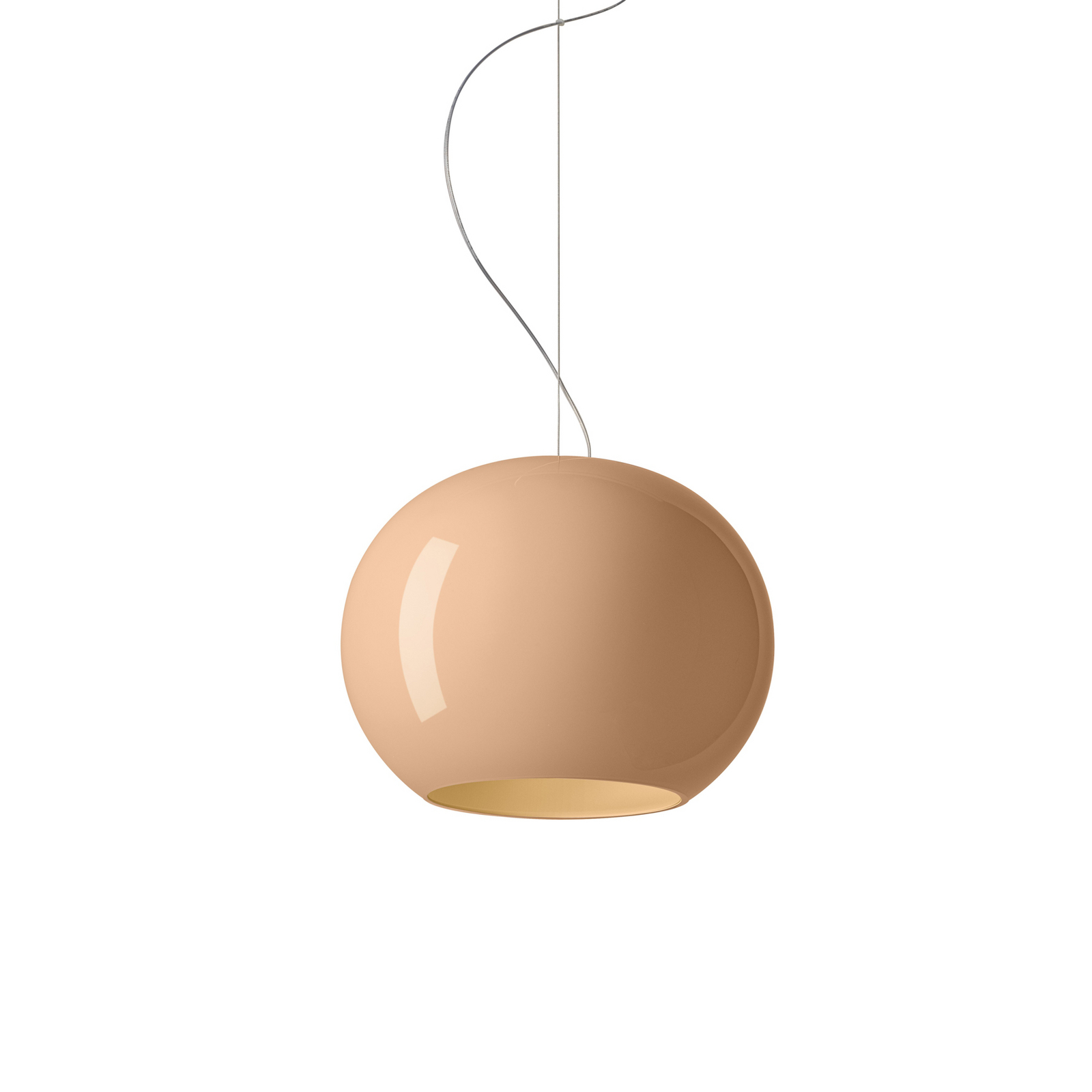 Foscarini candeeiro suspenso Buds 3, cipria, E27, suspensão 350 cm