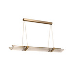Lampada LED a sospensione Seagull, lunghezza 160 cm, color bronzo - DCW