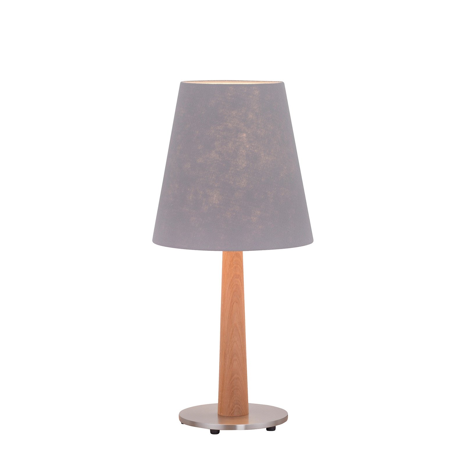 Lucande Elif table lamp felt conical natural oak