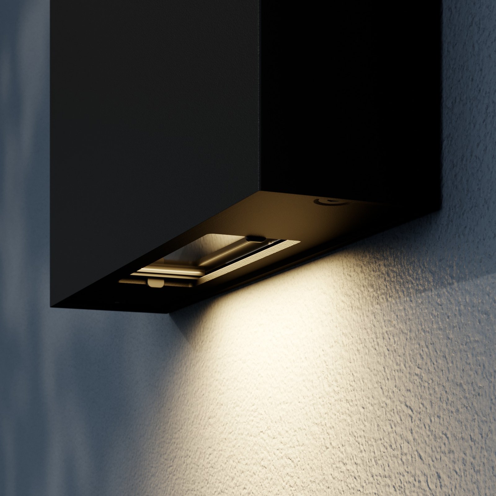 Isalie LED outdoor wall light in dark grey