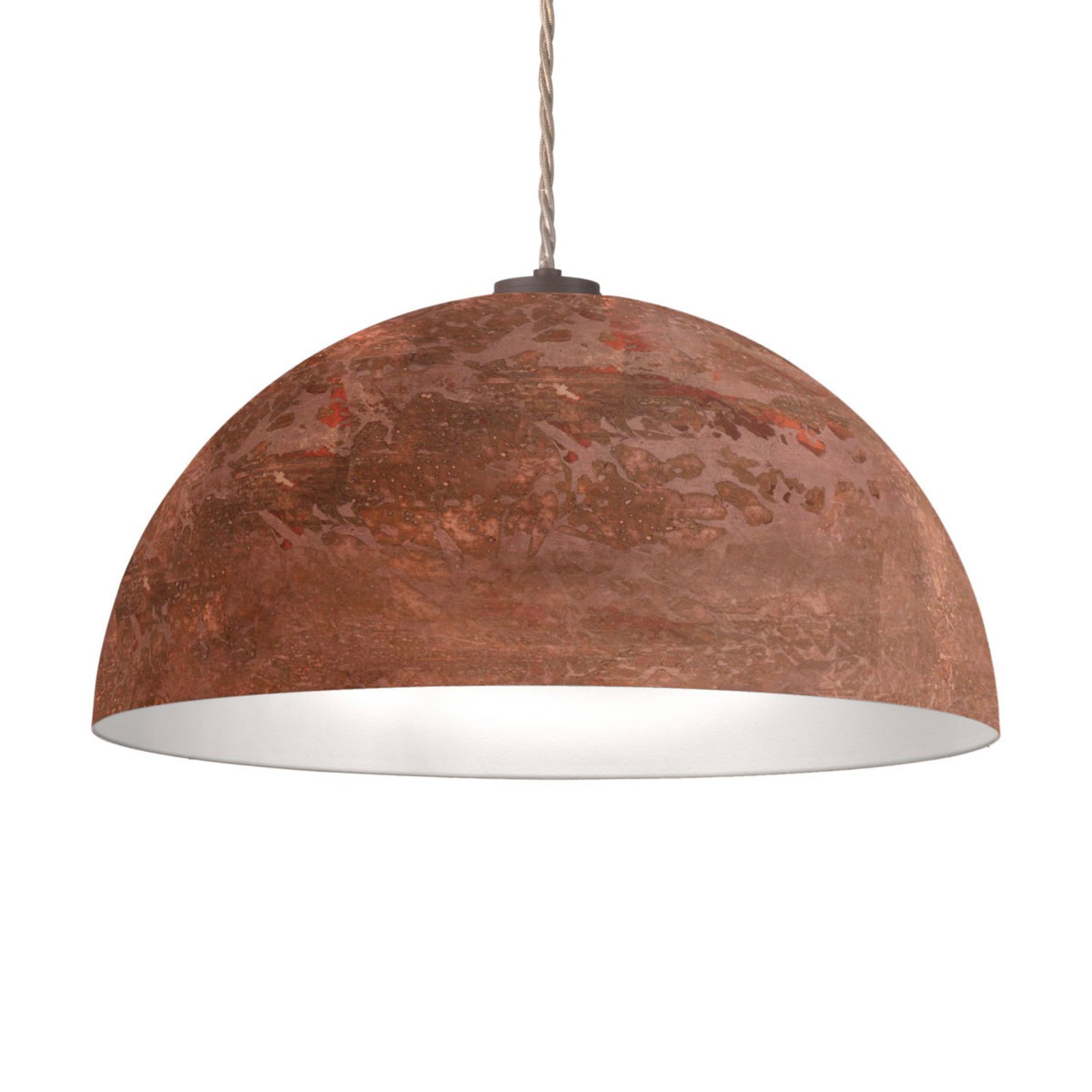 AUSTROLUX BY Kolarz Cult Vintage pendant light, copper, Ø 40 cm, for Living / Dining Room, metal, E27, 100 W, energy efficiency: A++, H: 20 cm