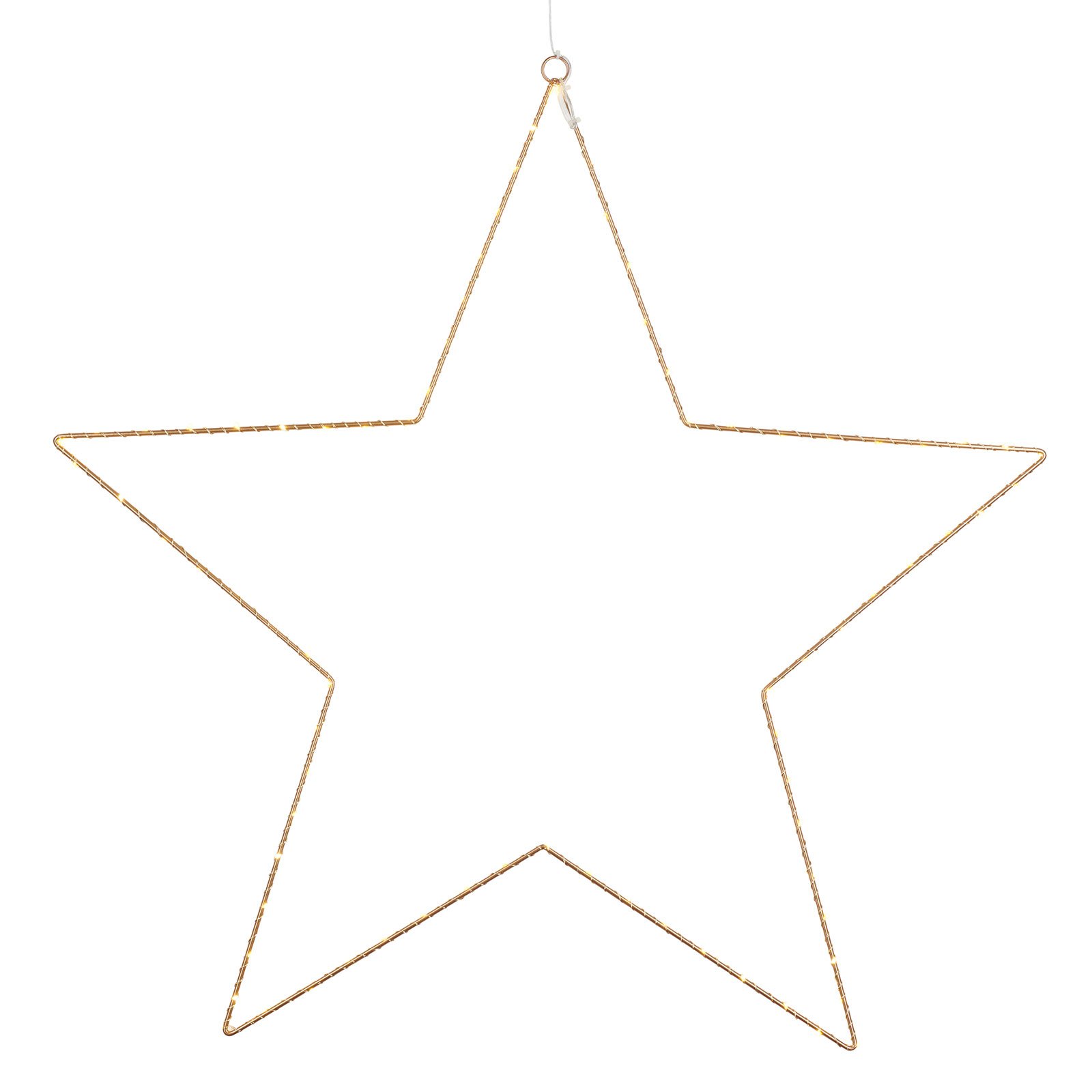 LED dekorációs csillag Liva Star, arany, Ø 70 cm