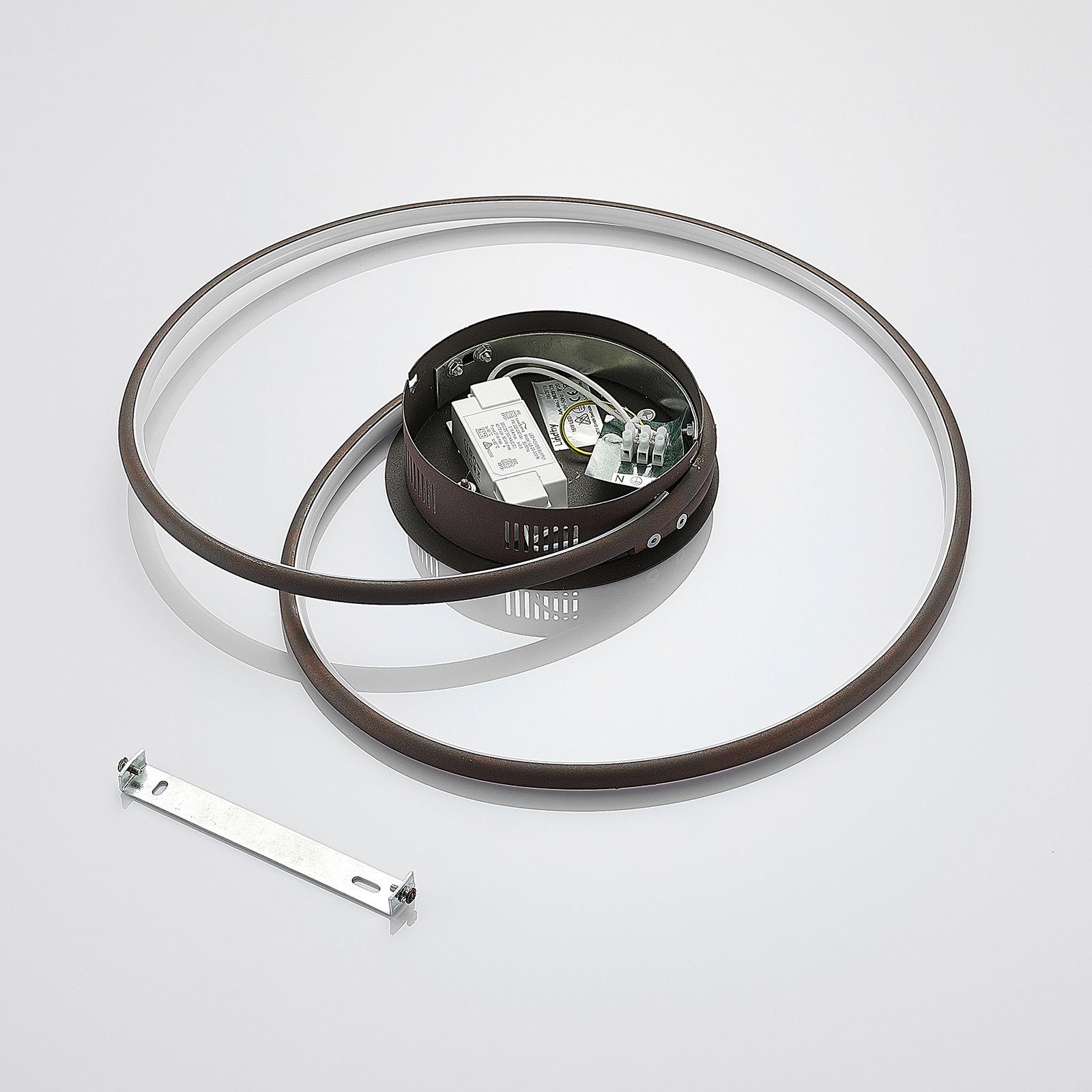 Lindby Joline stropné LED svietidlo, hrdza, 45 cm
