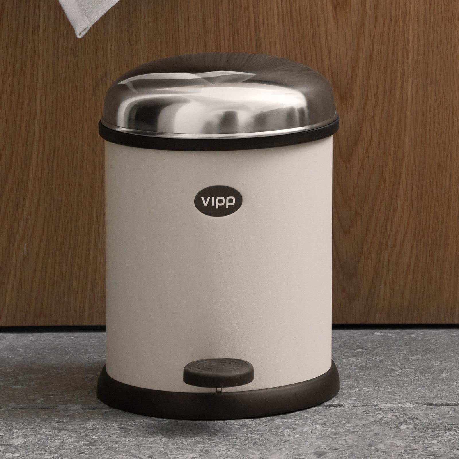 Kanta za smeće Vipp12, bež, 3 l, čelik - Vipp