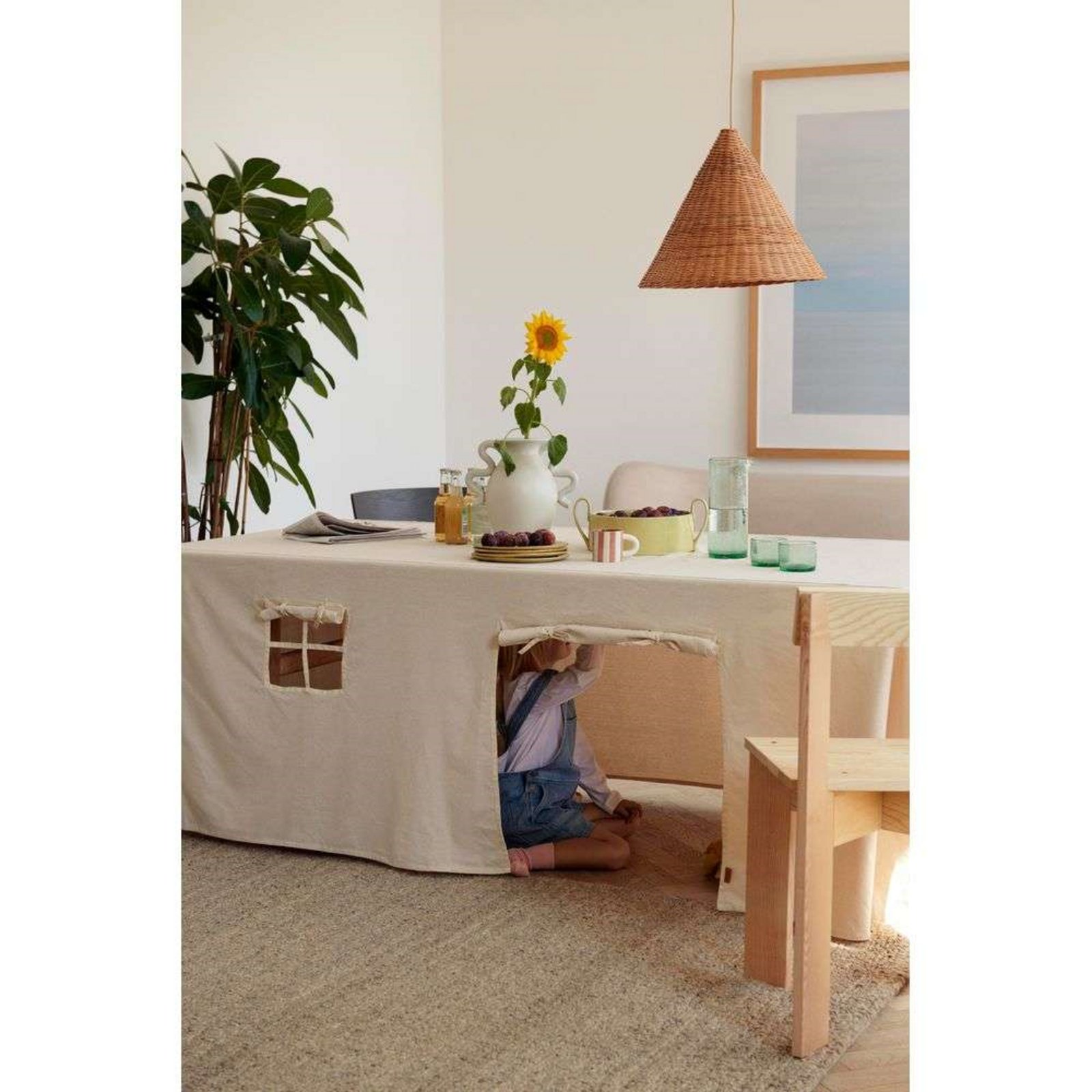 Settle Table Cloth House Off-White - ferm LIVING