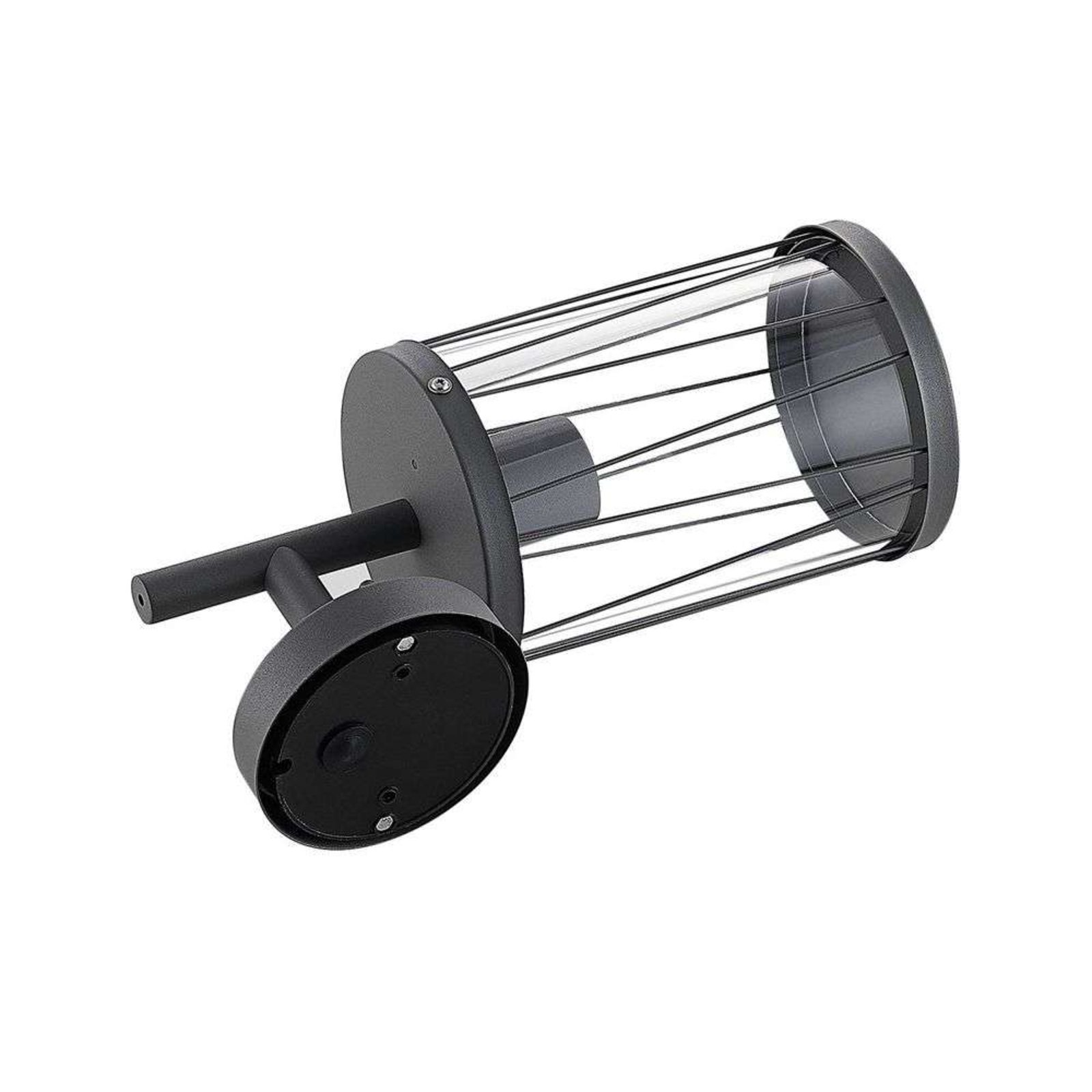 Yonan Ulko Seinävalaisin Dark Grey/Clear - Lindby