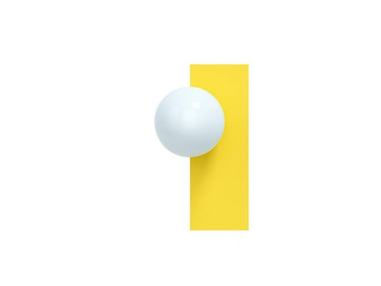 Candy Big Rectangle S vegglampe, gul - Swedish Ninja
