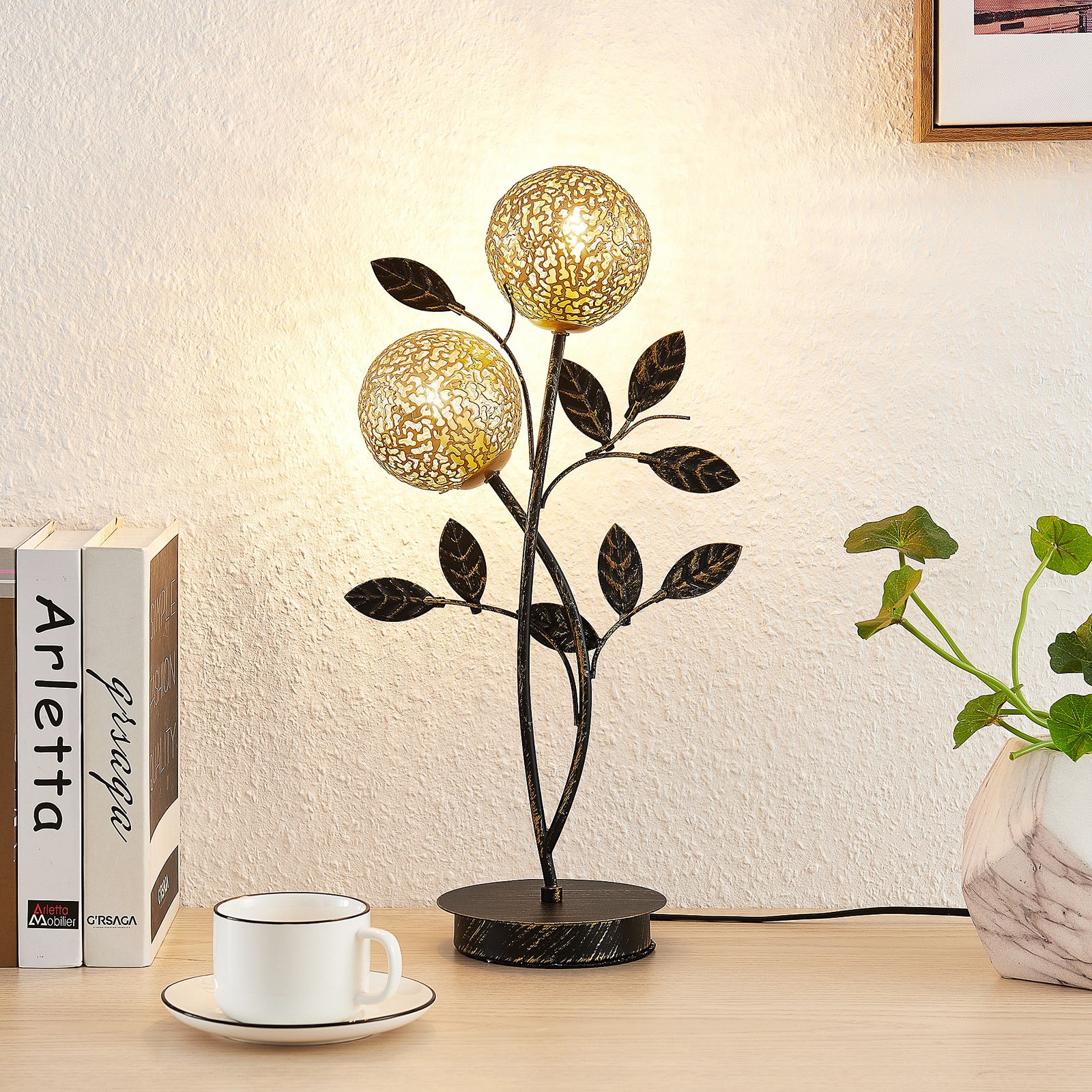 Evory 2 Lampe de Table Gold - Lucande