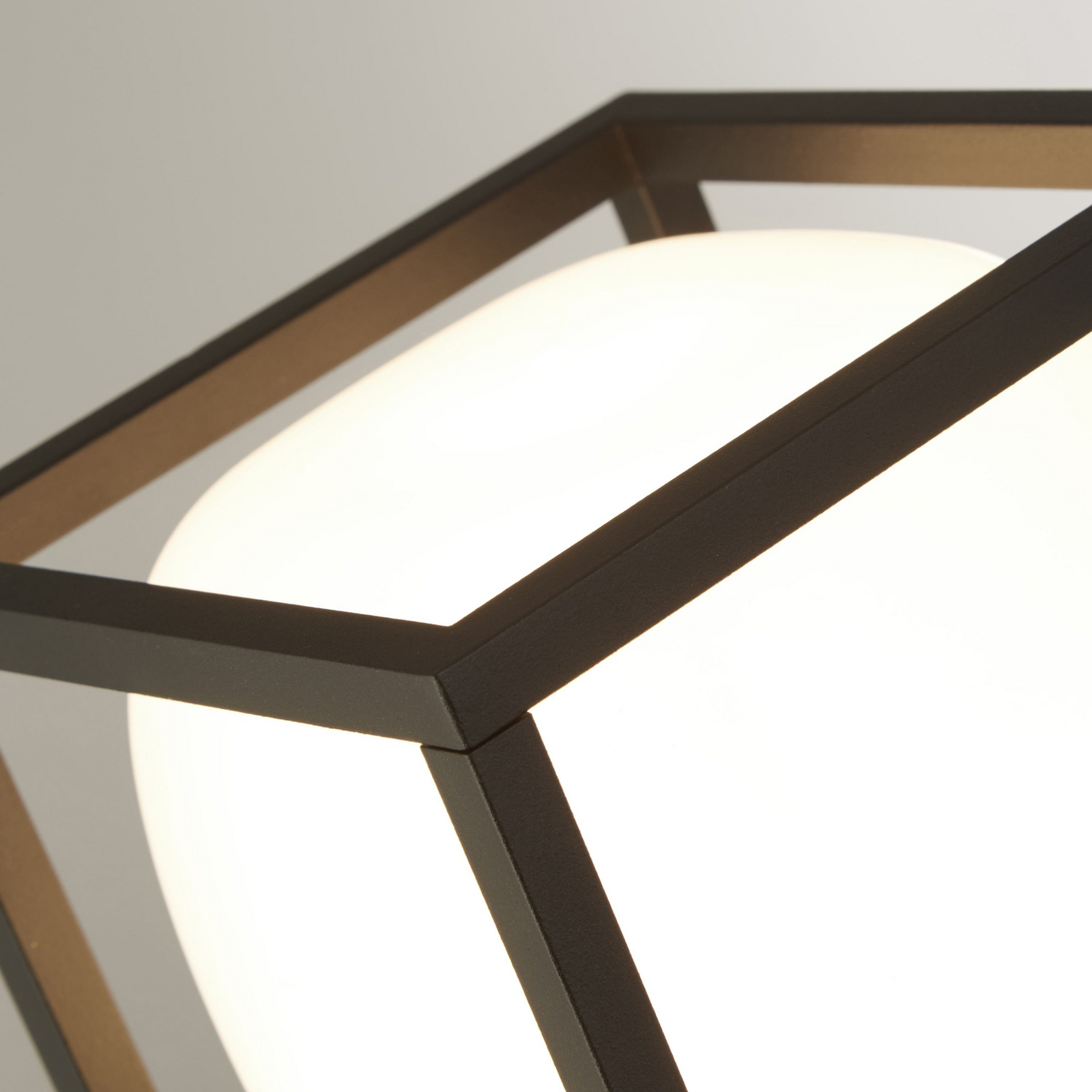 LED-Außenwandleuchte Athens, IP54, schwarz, Metall