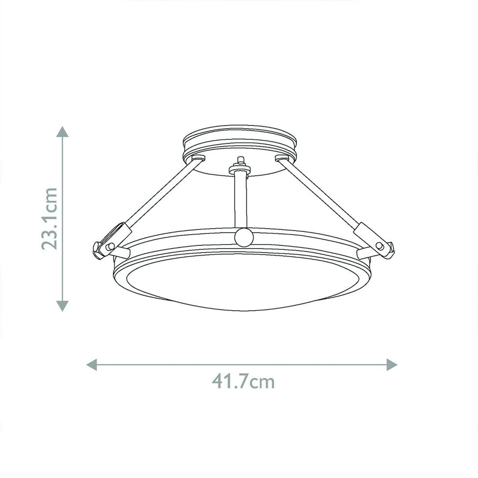 HINKLEY Plafonieră Collier negru Ø 417 cm oțel  sticlă E14 - Camera de zi / sufragerie - Casă de țară / Rustic - negru alb - Metal