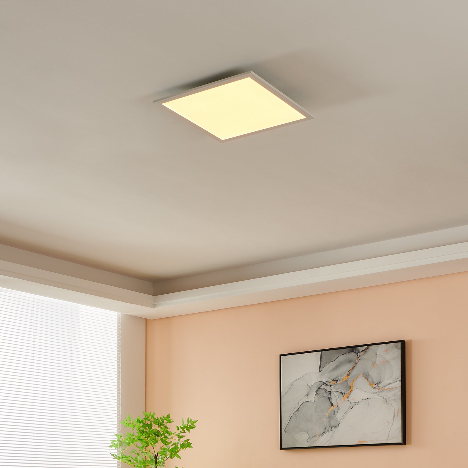 EGLO connect CCT loftslampe 45x45cm hvid