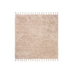 Amass Hochflorteppich, 140 x 140 cm, creme - ferm LIVING