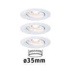 Paulmann Nova mini recessed spotlight 3 swivelling