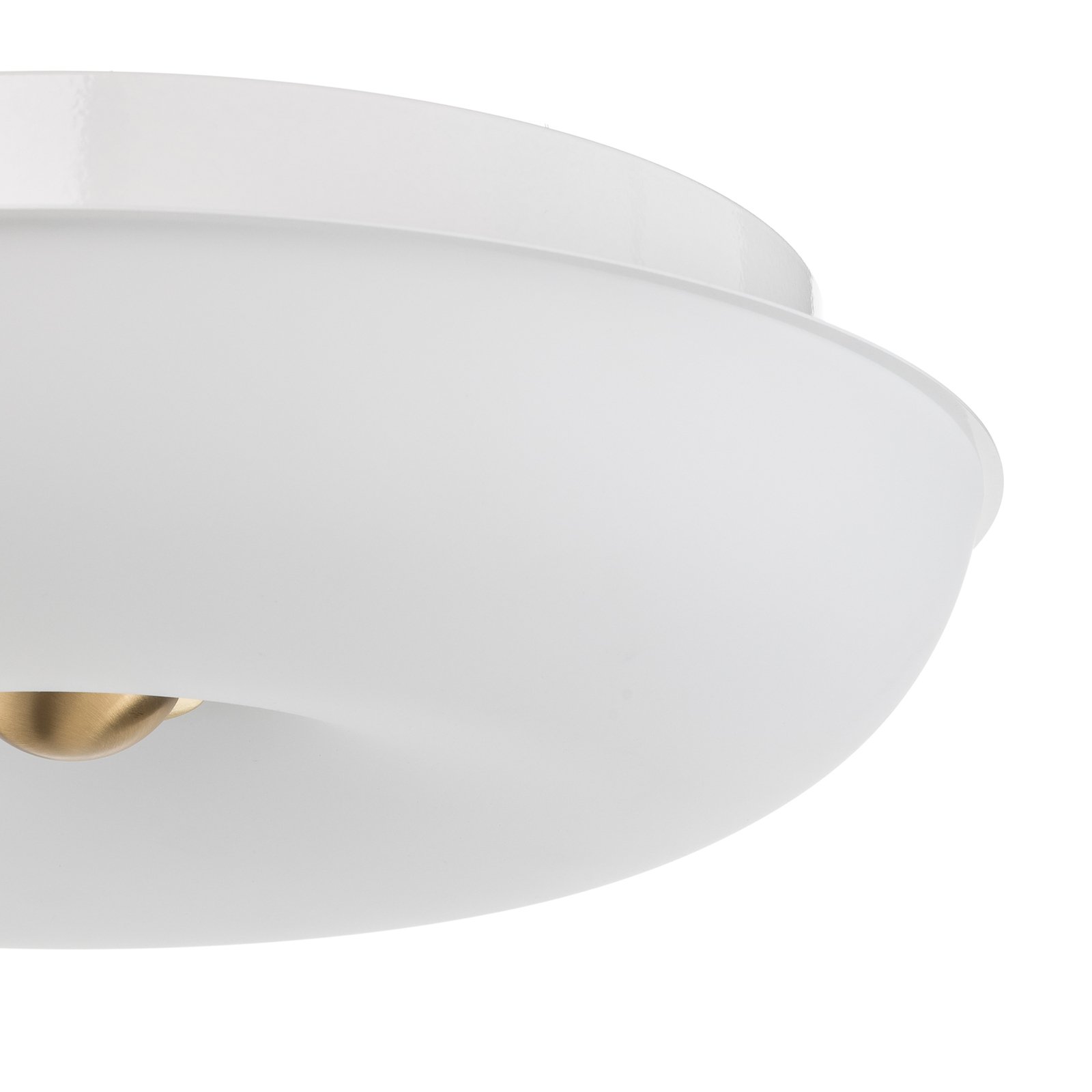 BANKAMP Vanity szklana lampa sufitowa LED, mosiądz
