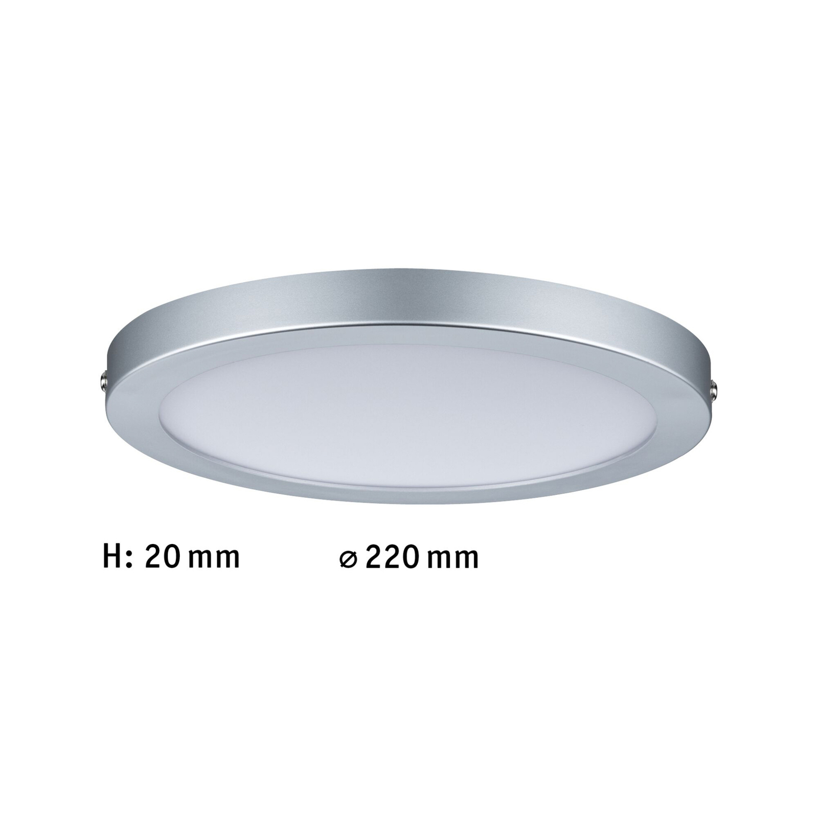 Paulmann Atria LED ceiling light Ø 22 cm chrome