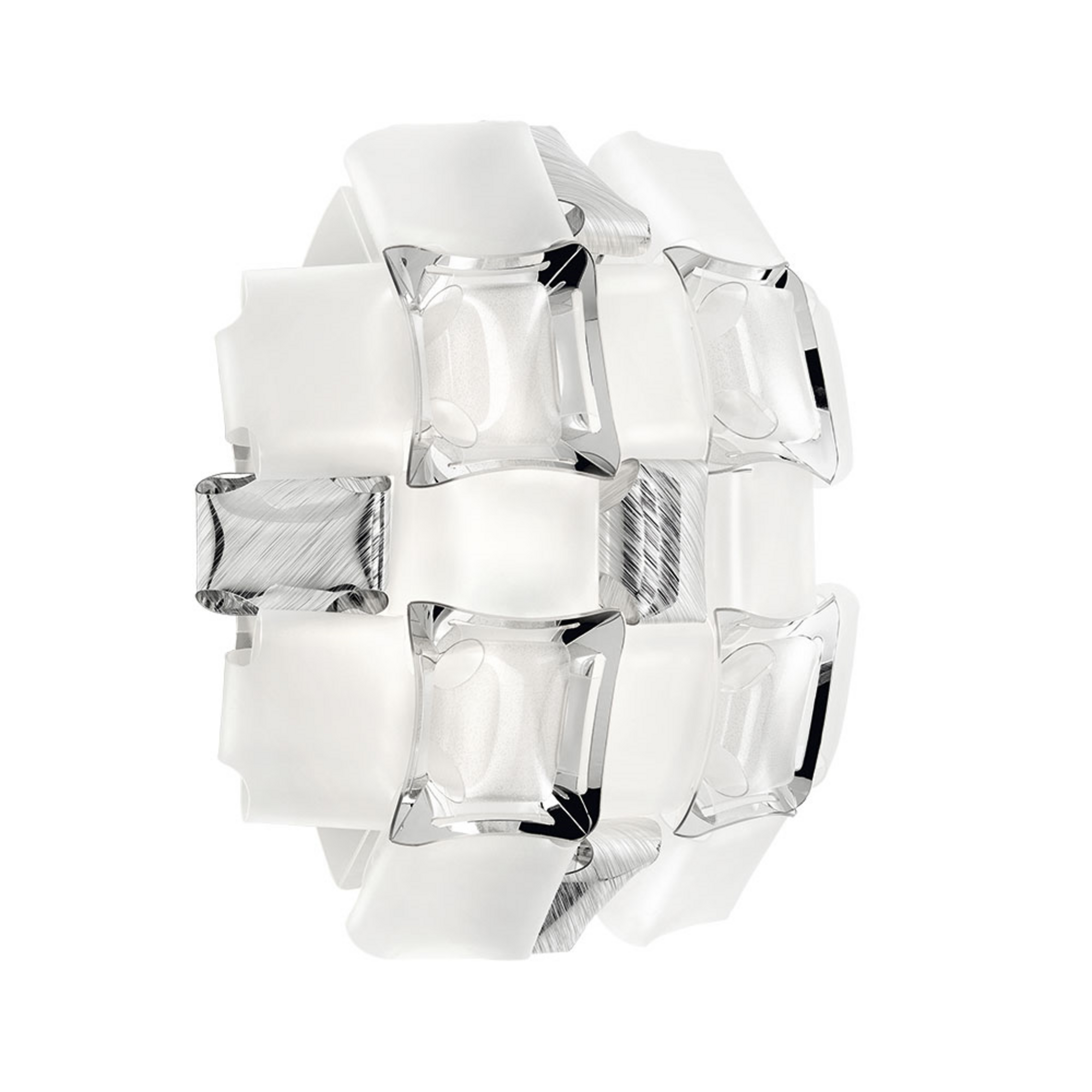 Mida Applique Wandleuchte White/Platinum - Slamp