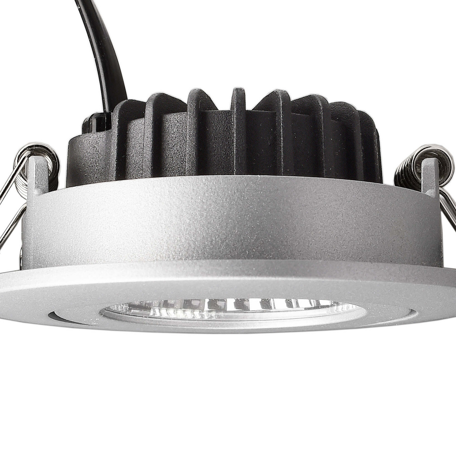 Cristal Rain Faretto Da Incasso Light Acciaio, IP54 – Lampada Downlight Per Esterni E Ambienti Umidi Con Portalampada GU5.3, Modello 81310