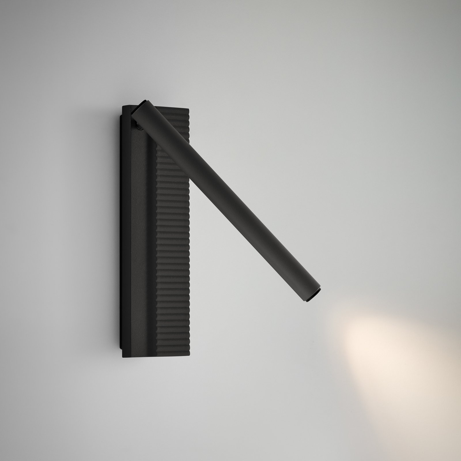 Bover LED-vägglampa Arid A/02 svart, aluminium, 2 700 K Bover LED-vägglampa Arid A/02 svart, aluminium, 2 700 K