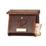 Schmucker Briefkasten MULPI braun-gold patiniert
