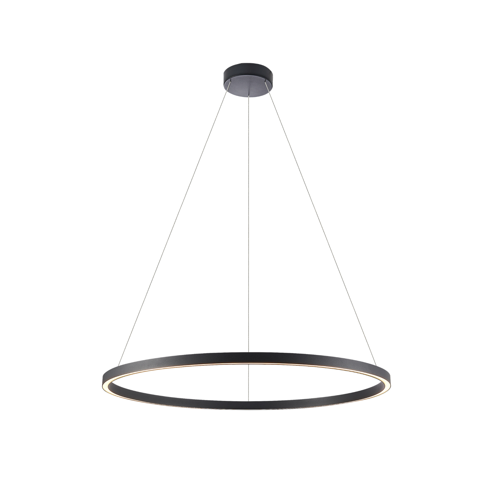 Molto Luce LED hanglamp Perfora, zwart, Ø 90 cm, aluminium