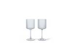 Ripple Fehér Wine Glasses Set of 2 Clear - ferm LIVING