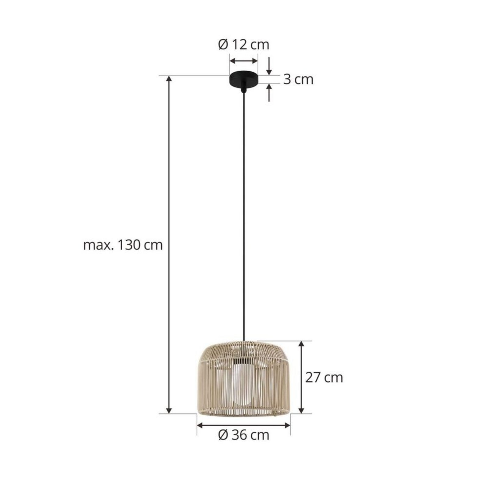 Solvindor Vanjski Visilica IP44 Khaki - Lucande