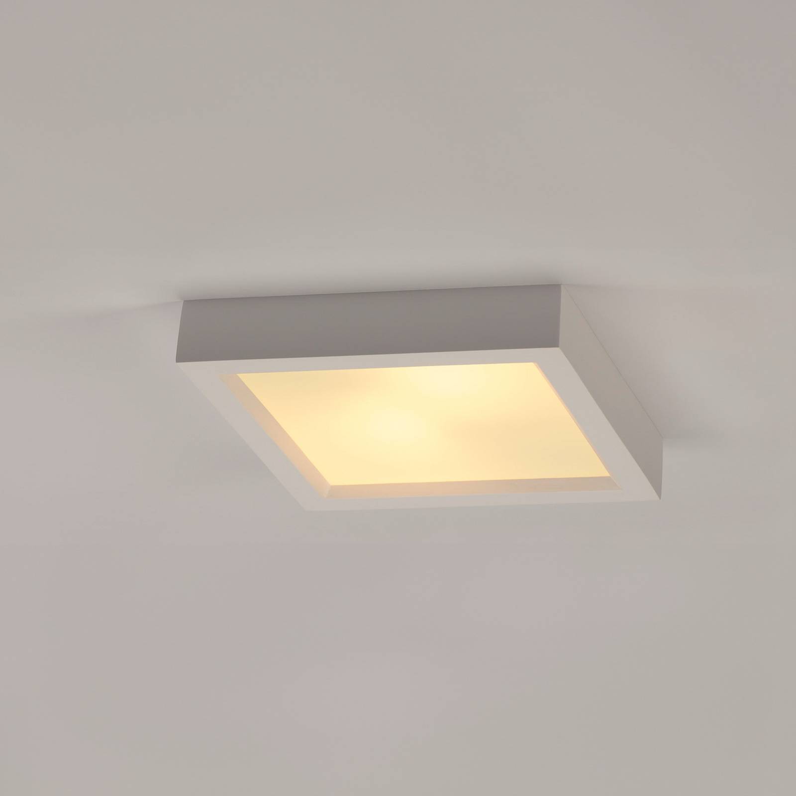 Lampa sufitowa SLV Plastra 104 biały gips szerokość 25 cm