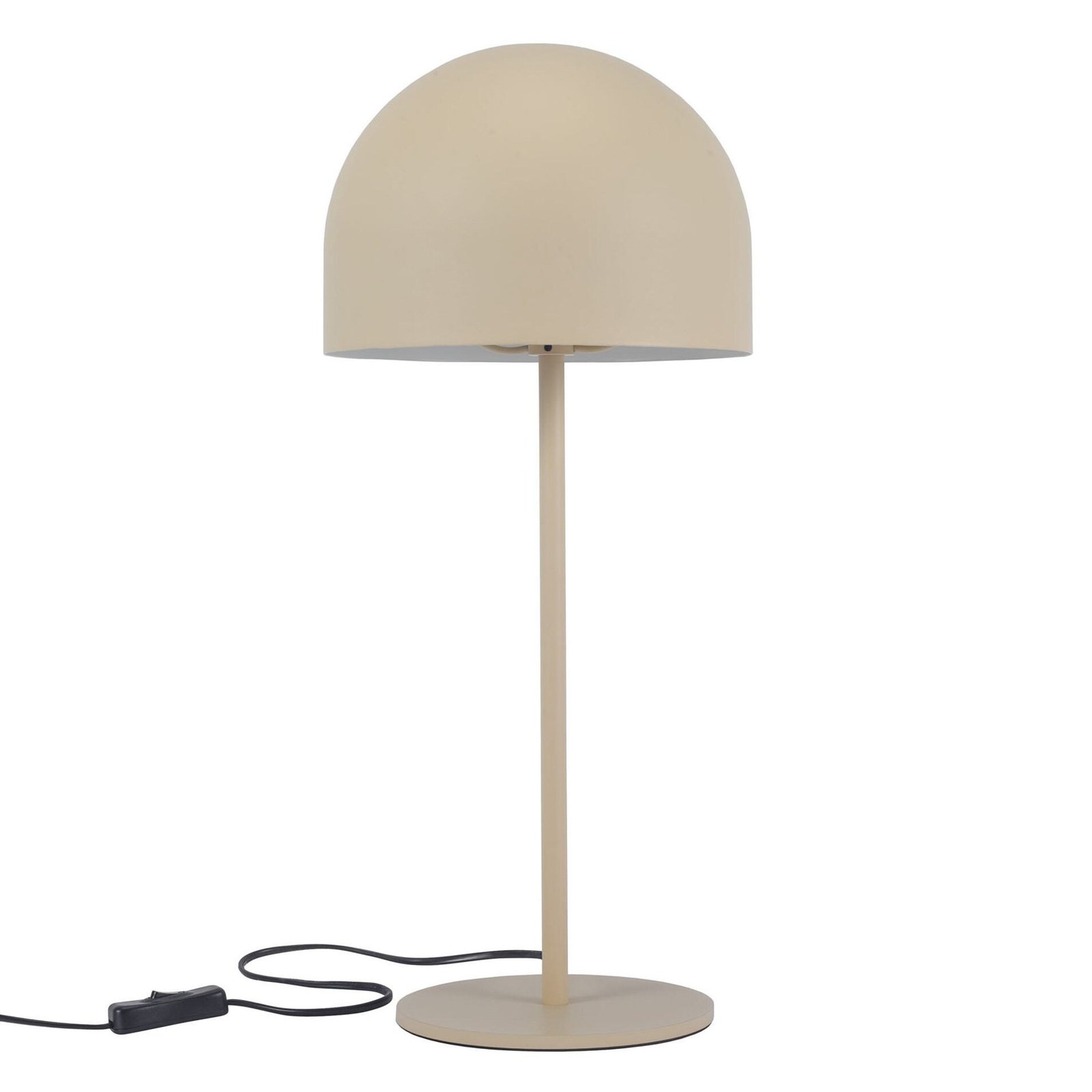 Stolní lampa Forlight Fres, béžová, ocel, výška 46 cm