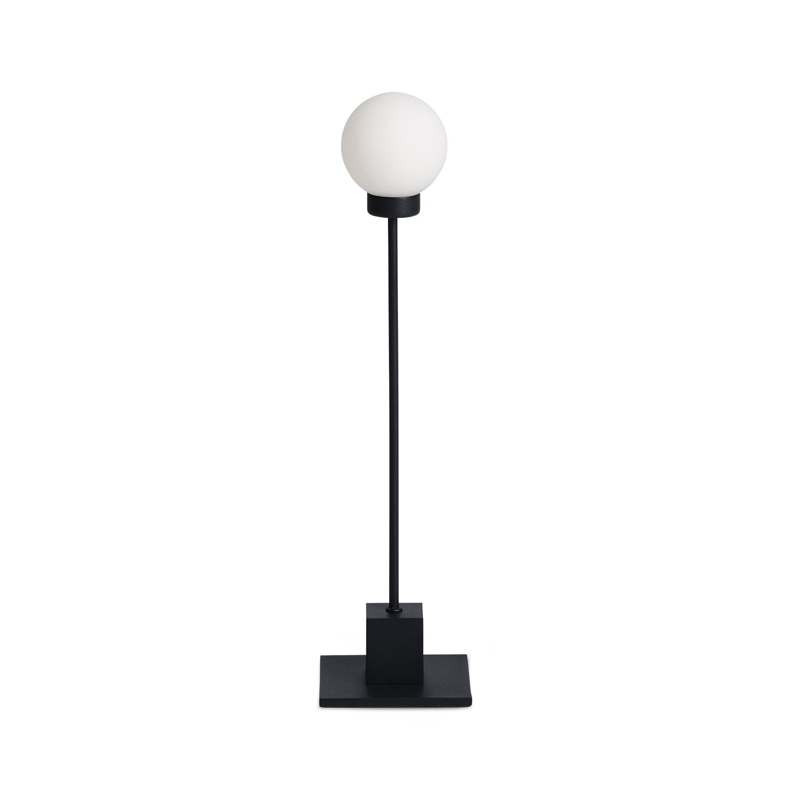 Severná stolová lampa Snowball, čierna