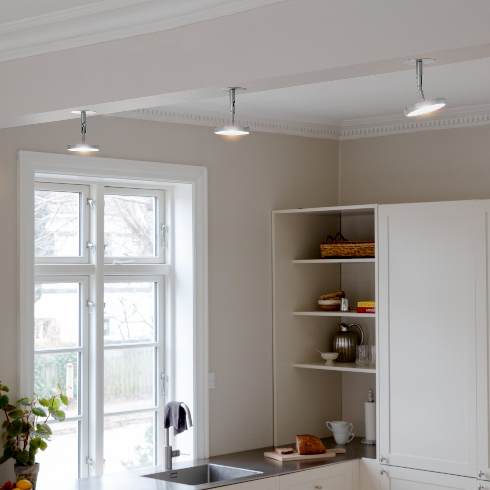 Asteria Punkt Deckenleuchte Polished Steel - UMAGE