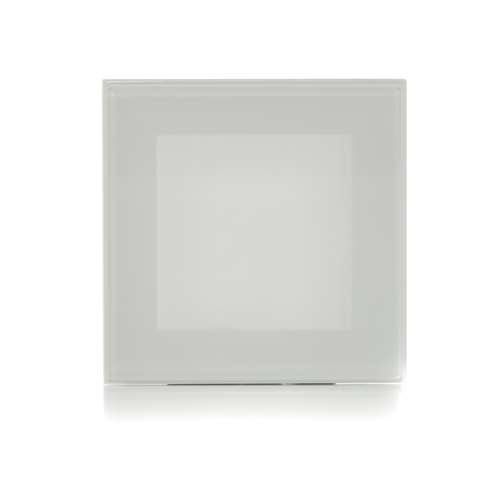 BEGA Accenta LED-Wandeinbaulampe eckig, Außenring