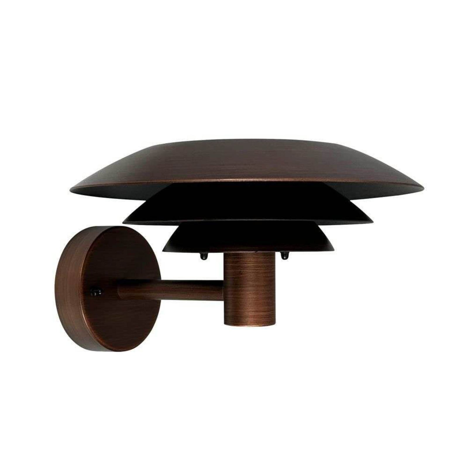 DL25 Utomhusv&auml;gglampa koppar Dyberg Larsen - Terrass - Design - Rostfritt st&aring;l - Med en ljusk&auml;lla