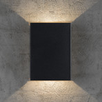 LED-Außenwandleuchte Fold, up / down, 15 x 21 cm