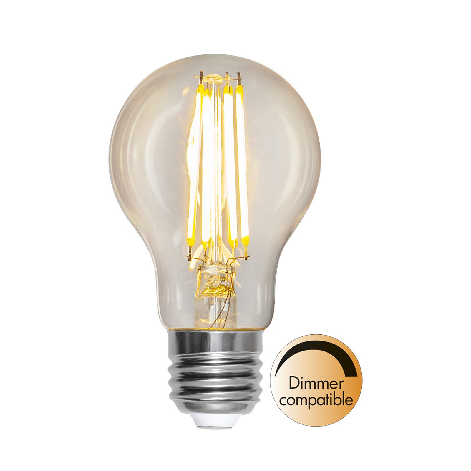 LED-filamentlampa A60 E27 8 W 810 lm klar 2 700 K Filament dimbar